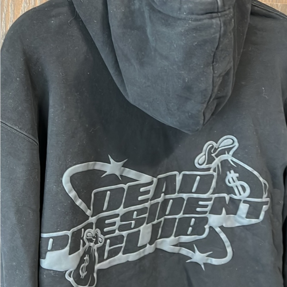 Dead President Club Hoodie 100% Cotton Pockets Men’s Small Street Skate Grunge